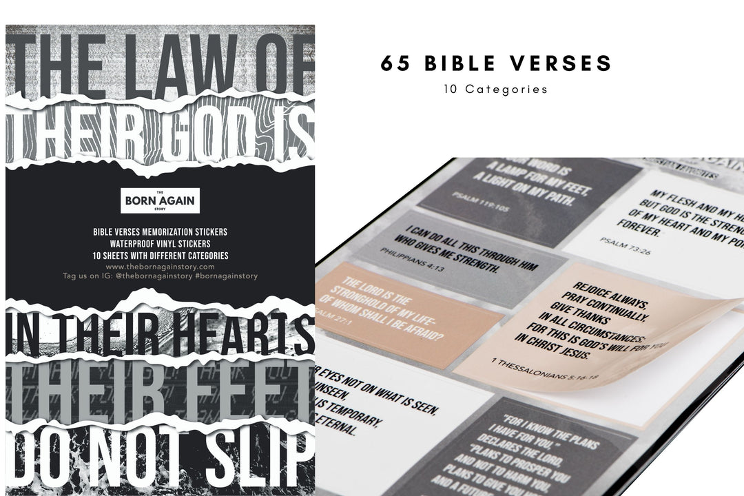 Born Again Bible Verses Sticker Book