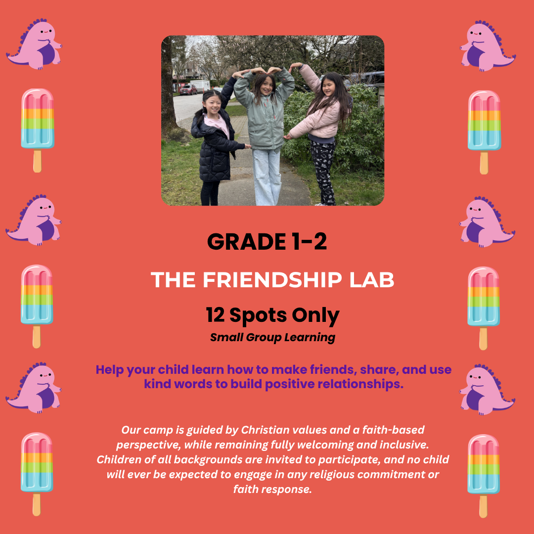The Friendship Lab [Grade 1-2] July 13-17, 2026