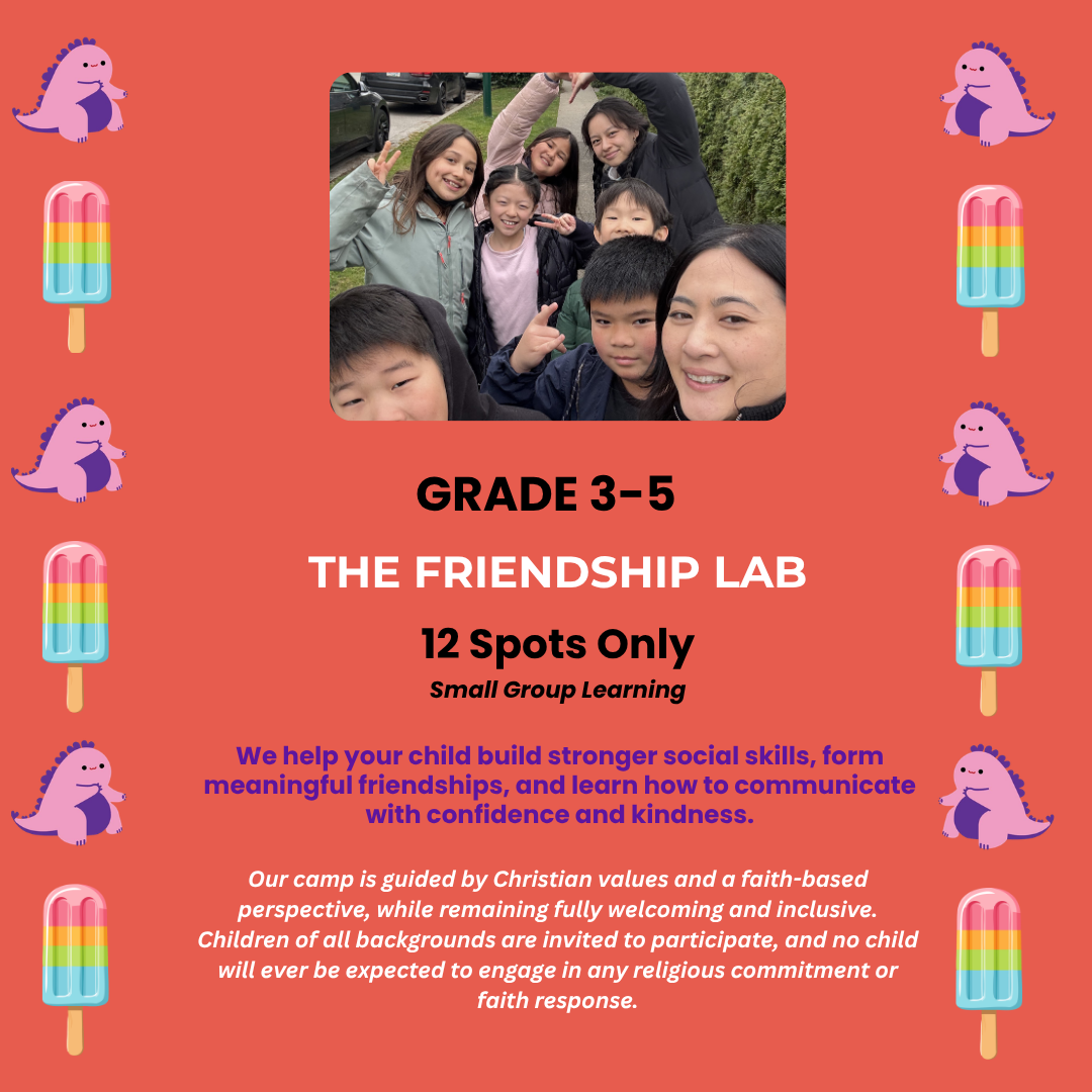 The Friendship Lab [Grade 3-5] July 13-17, 2026