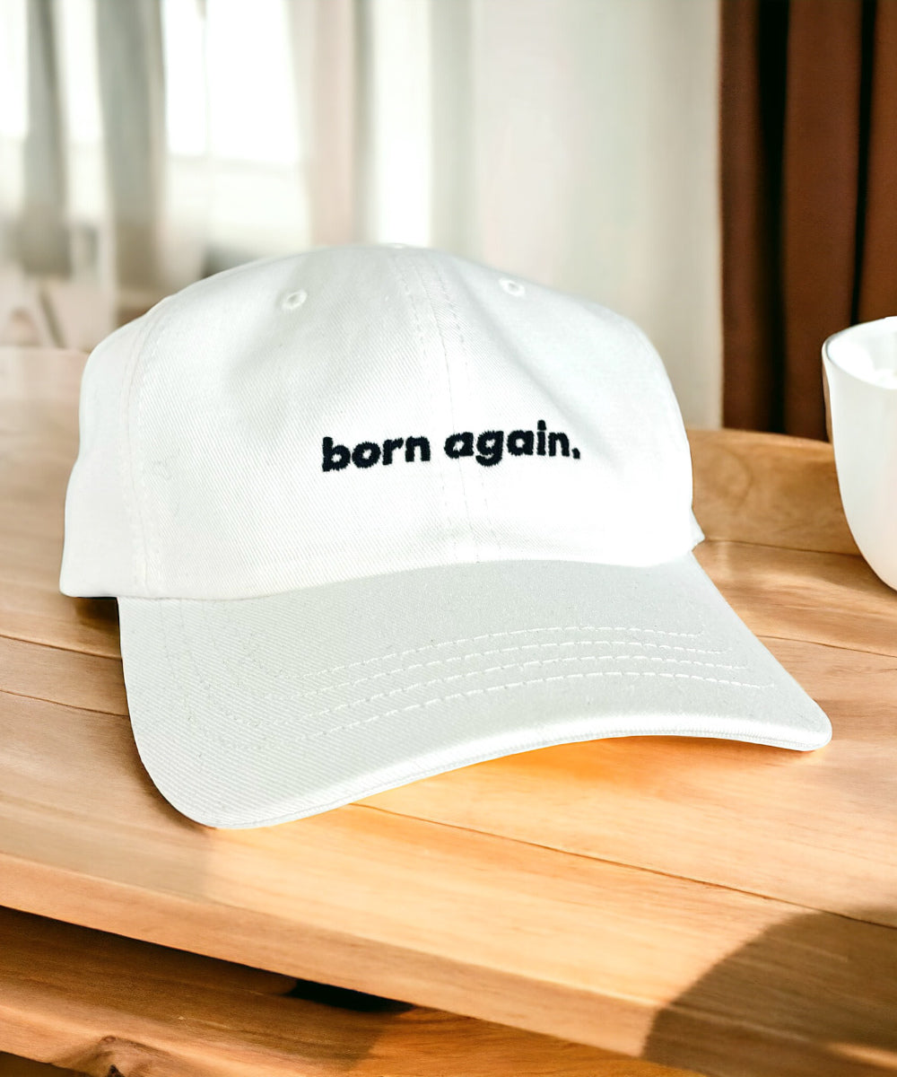 LIMITED EDITION |Born Again White Organic Unstructured Cap