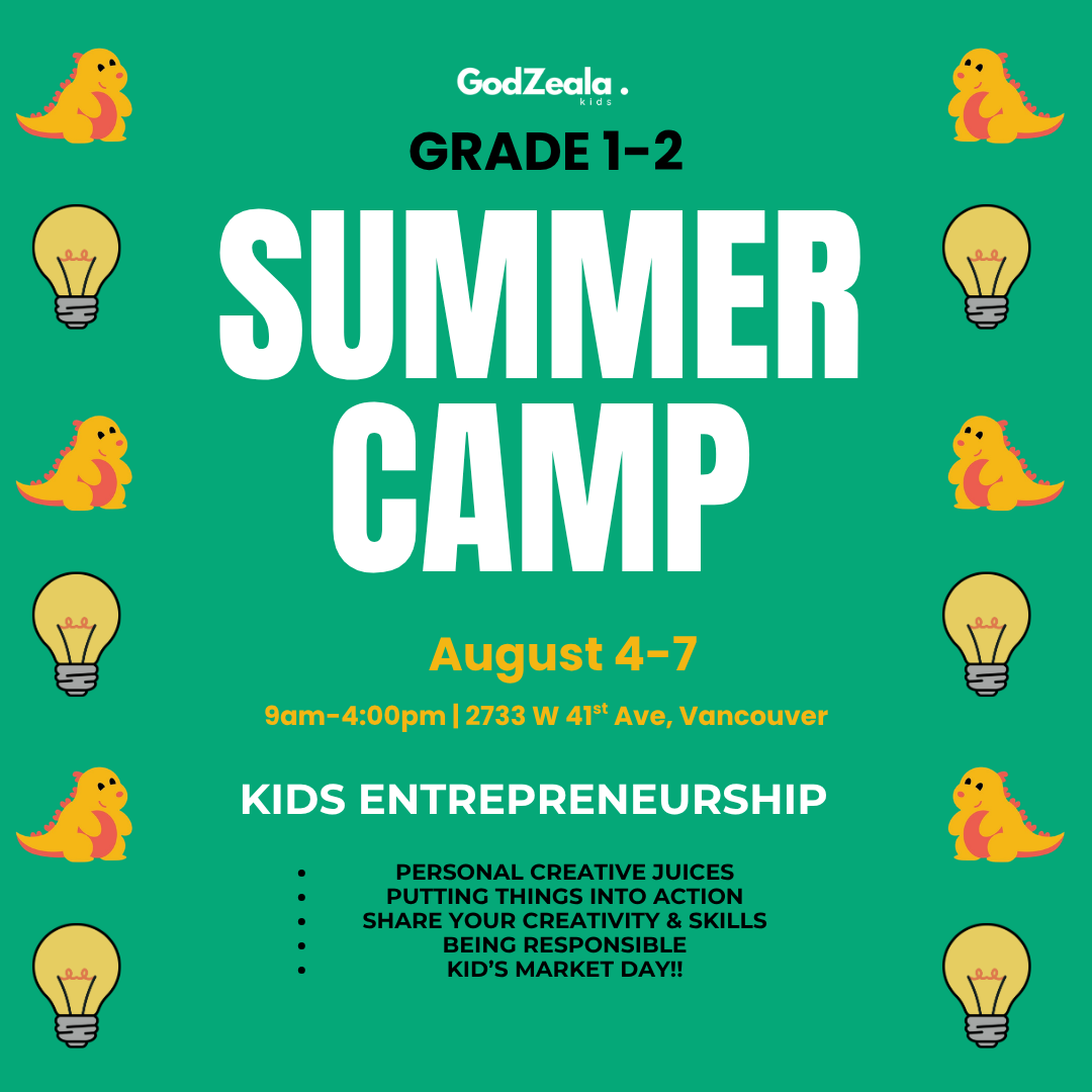 4 Days Kids Entrepreneurship [Grade 1-2] August 4-7, 2026