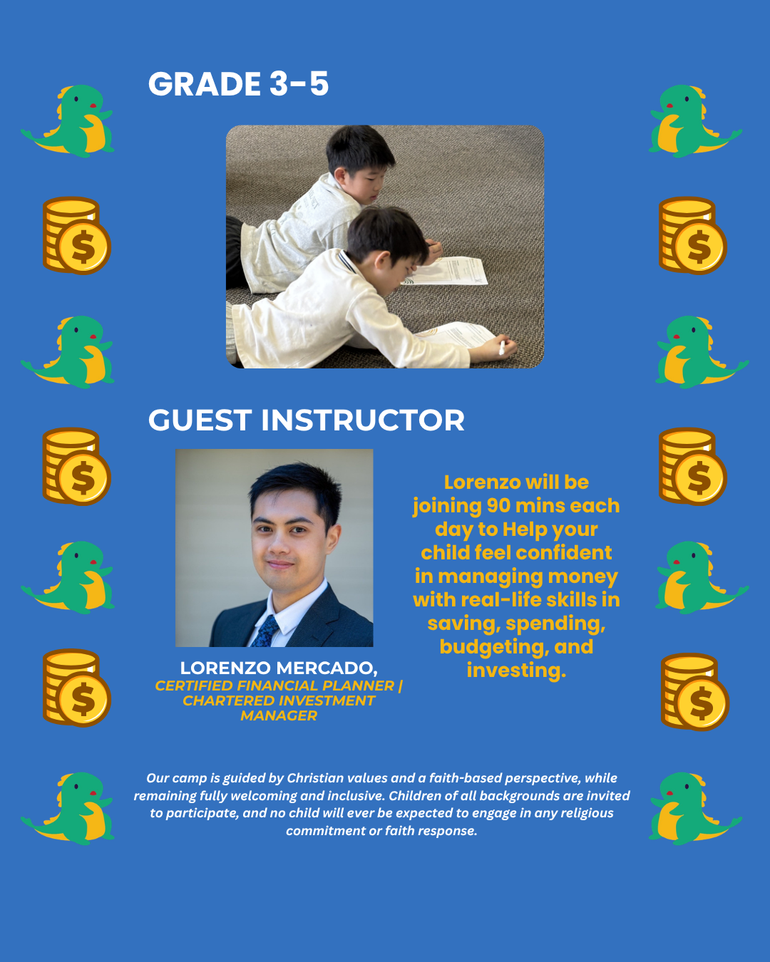 4 Day-Financial Literacy [Grade 3-5]  June 29,30,2,3